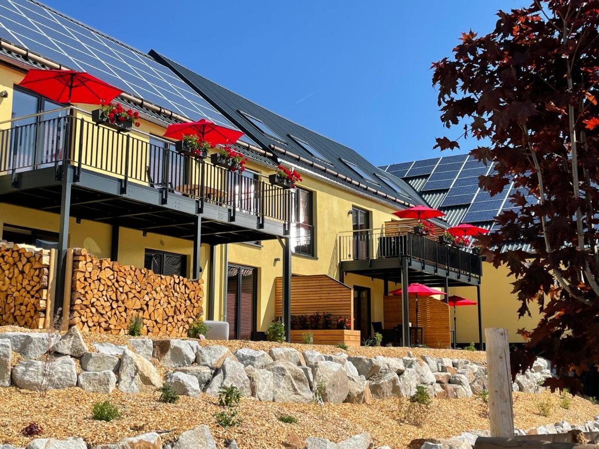 Chalet-Ferienwohnung Giebeltraum, 115 Qm, Wellness/Fitness/Sauna - Bergroedelhof Feilitzsch Ngoại thất bức ảnh
